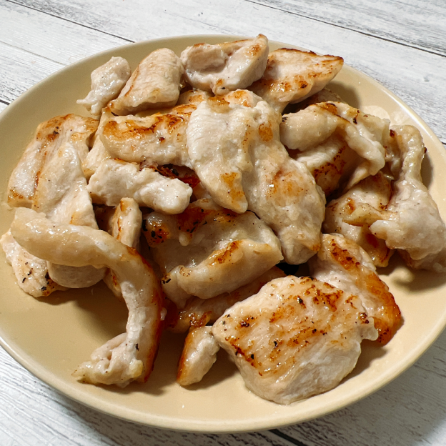 完成した鶏むね肉